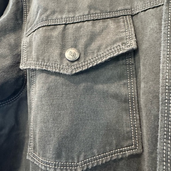 Men's Classic Red Head Ranch Snap Front Western Suede-like Shirt / Medium - Picture 2 of 12